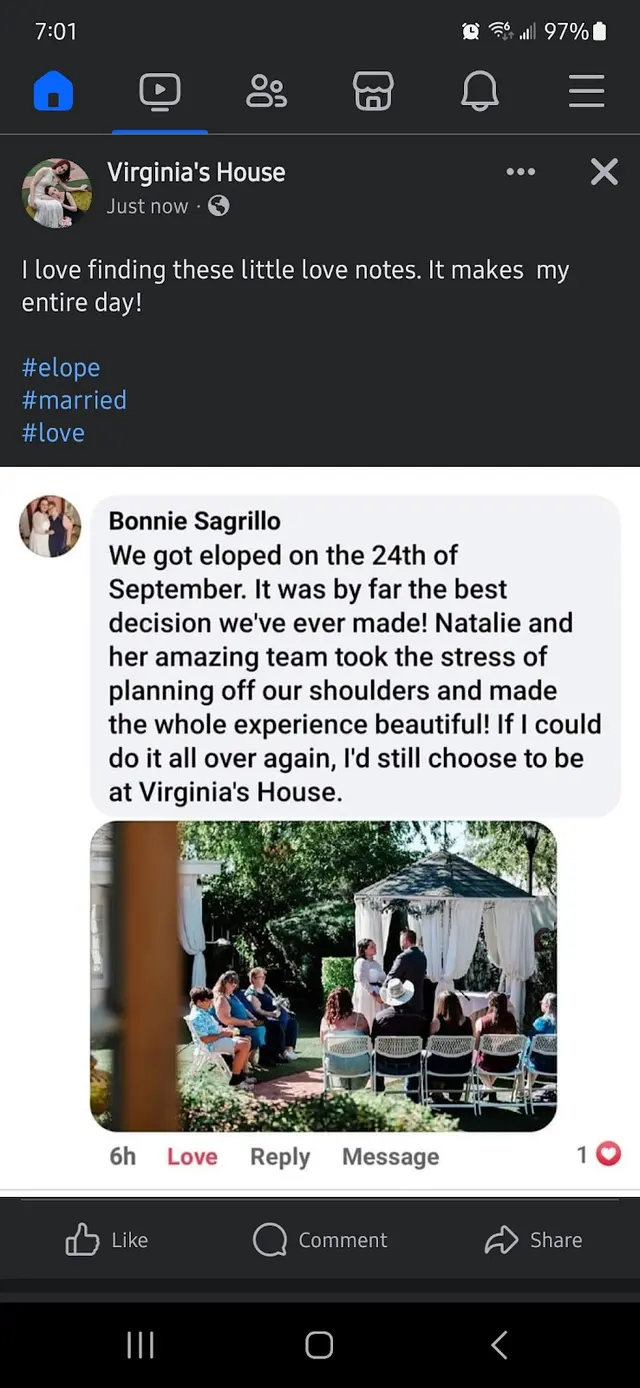 Customer photo of work by Virginia's House, from Bonnie Sagrillo's review
