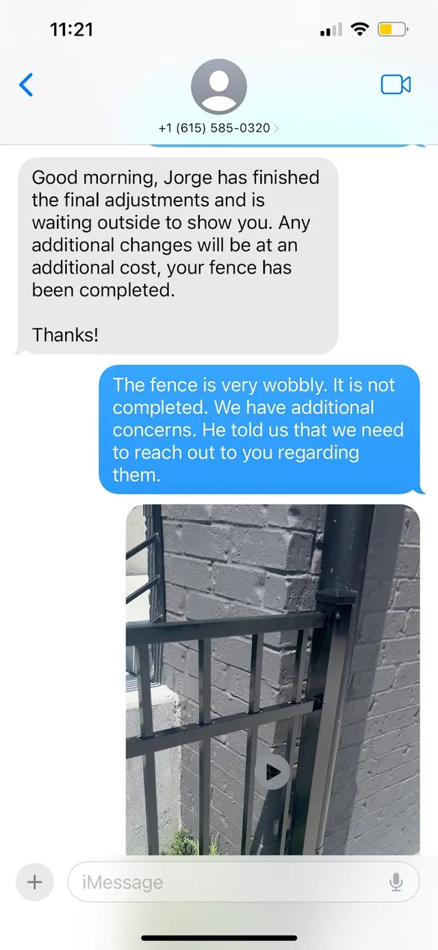 Customer photo of work by Big Jerry's Fencing, from amanda smith's review