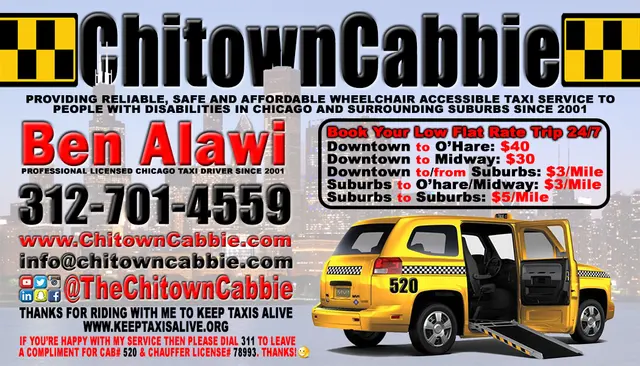 ChitownCabbie - Reliable, Safe & Affordable Wheelchair Accessible Taxi Service. — photo from the business 9