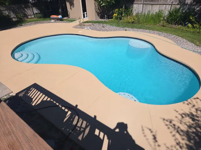 Customer photo of work by Premier Pools, from Roy Graham's review