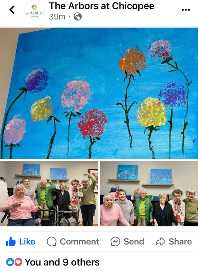 Customer photo of work by The Arbors at Chicopee Assisted Living and Memory Care, from Michele Borowiec's review