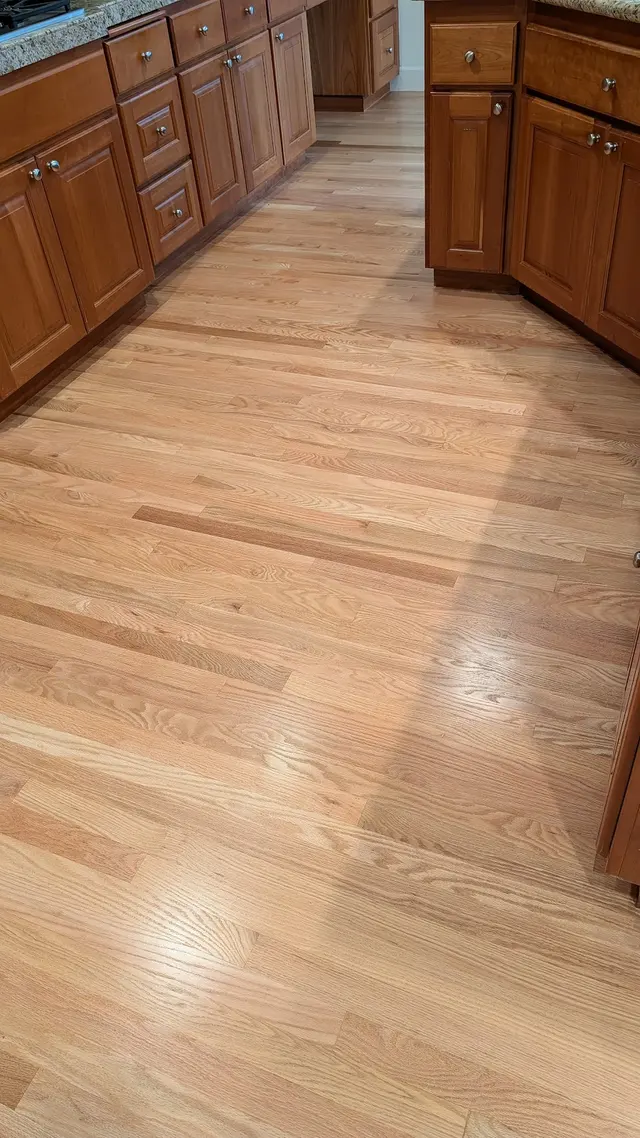 Customer photo of work by Evergreen Hardwood Flooring, from Scott Merritt's review