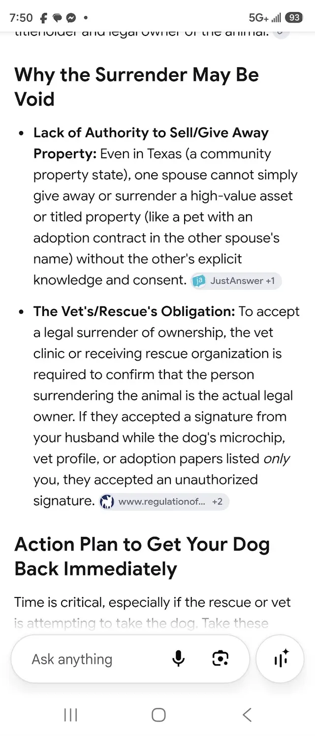 Customer photo of work by Freeport Veterinary Medical Center, from FERYN K's review