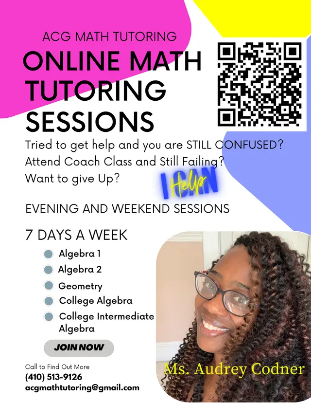 Math by Audrey (formerly named ACG Math Tutoring) — photo from the business 11
