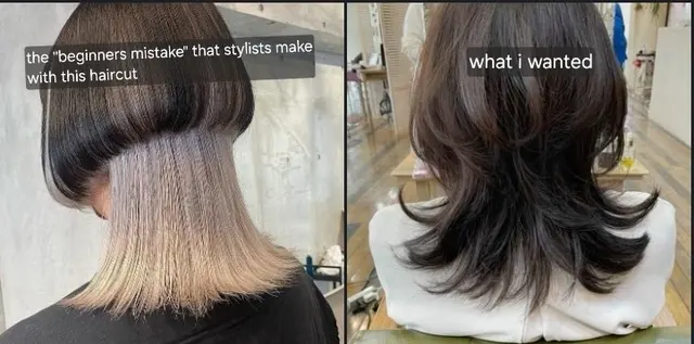 Customer photo of work by Lino Salon, from Lizzy K's review