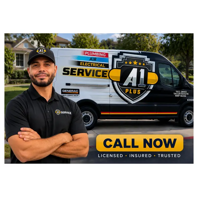 A1 Plus Electrical, Plumbing and Air Conditioning Repair — photo from the business 1