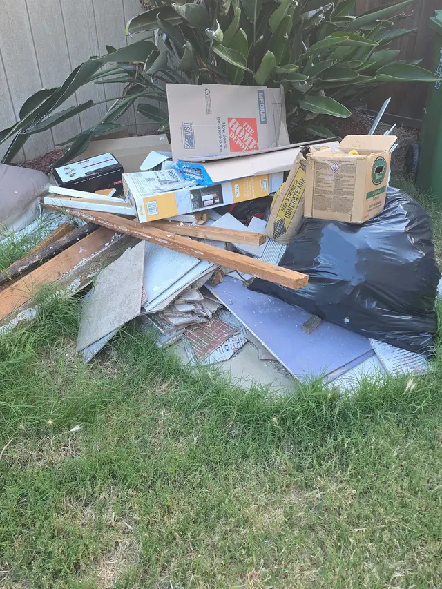 Customer photo of work by Vets Move Junk, from Davis Krysiak's review