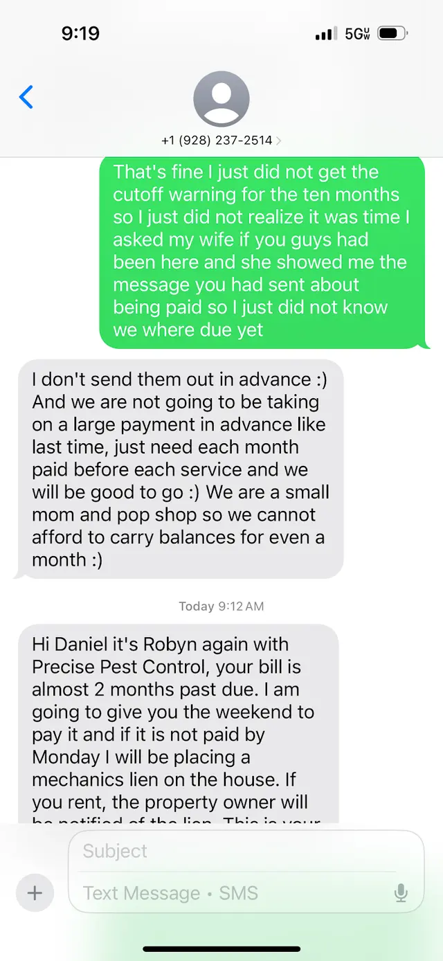 Precise Pest Control LLC — customer photo 9