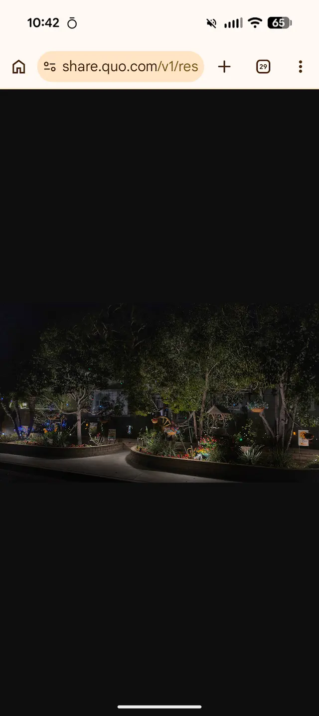 Customer photo of work by Vision Outdoor Lighting, from Robert Washington's review
