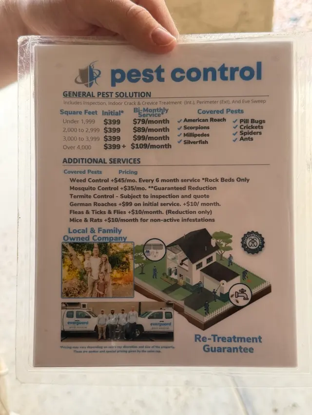 Customer photo of work by EverGuard Pest Control, from Gary Bryant II's review