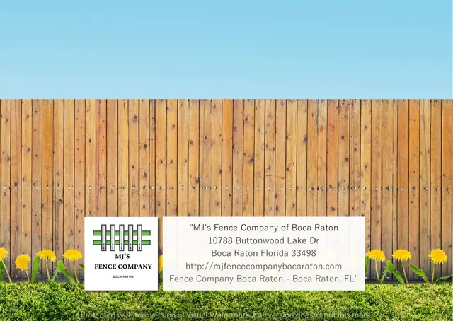 MJ's Fence Company of Boca Raton — photo from the business 9