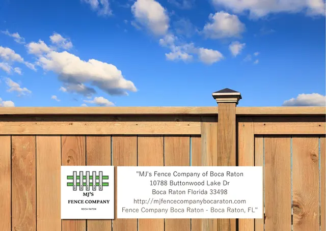 MJ's Fence Company of Boca Raton — photo from the business 10
