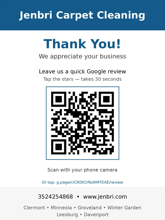 Jenbri Carpet Cleaning Clermont LLC — photo from the business 5