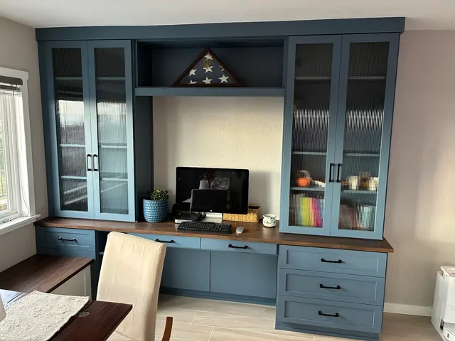 Customer photo of work by Classy Closets, from Tom Hopper's review