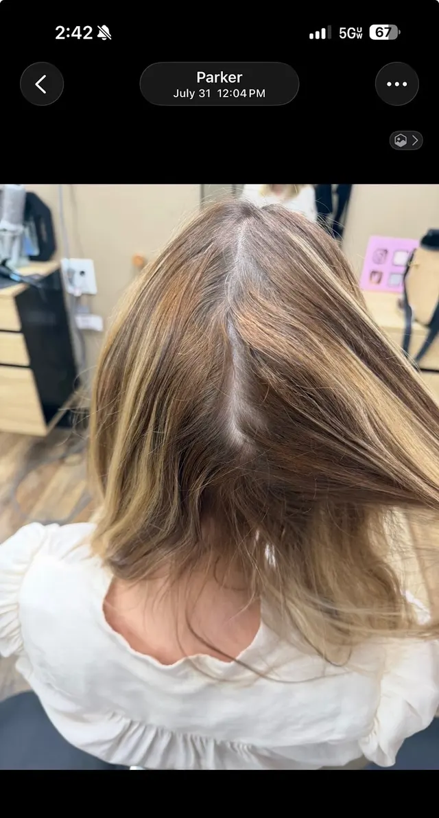Customer photo of work by Origins Salon, Castle Rock CO., from Sharon Bermeo's review