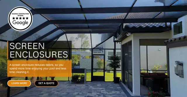 Screen Enclosures by Colonial Construction — photo from the business 1
