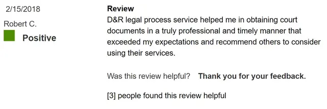 D&R Legal Process Service, LLC. — photo from the business 4