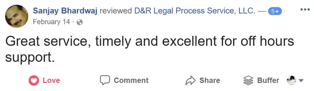 D&R Legal Process Service, LLC. — photo from the business 9
