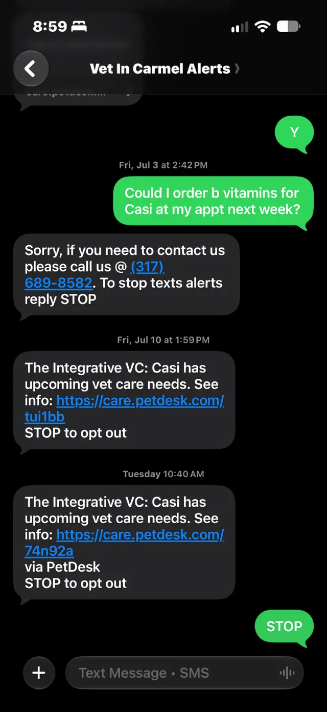 Customer photo of work by The Integrative Veterinary Clinic, from Kate Fish's review