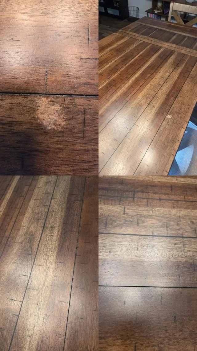Customer photo of work by Adams Furniture Repair, from Romie's review