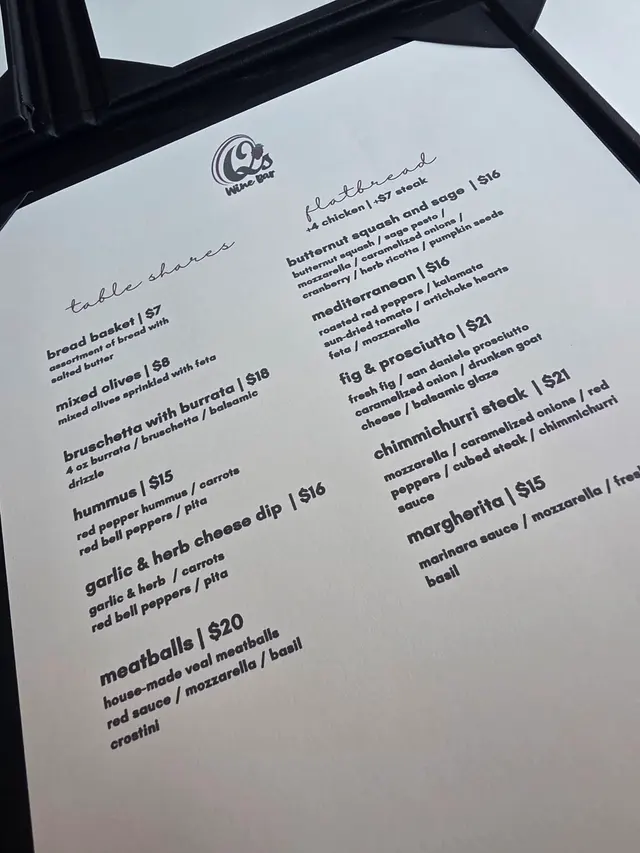 Customer photo of work by Q's Wine Bar, from Ro Indy Realtor's review