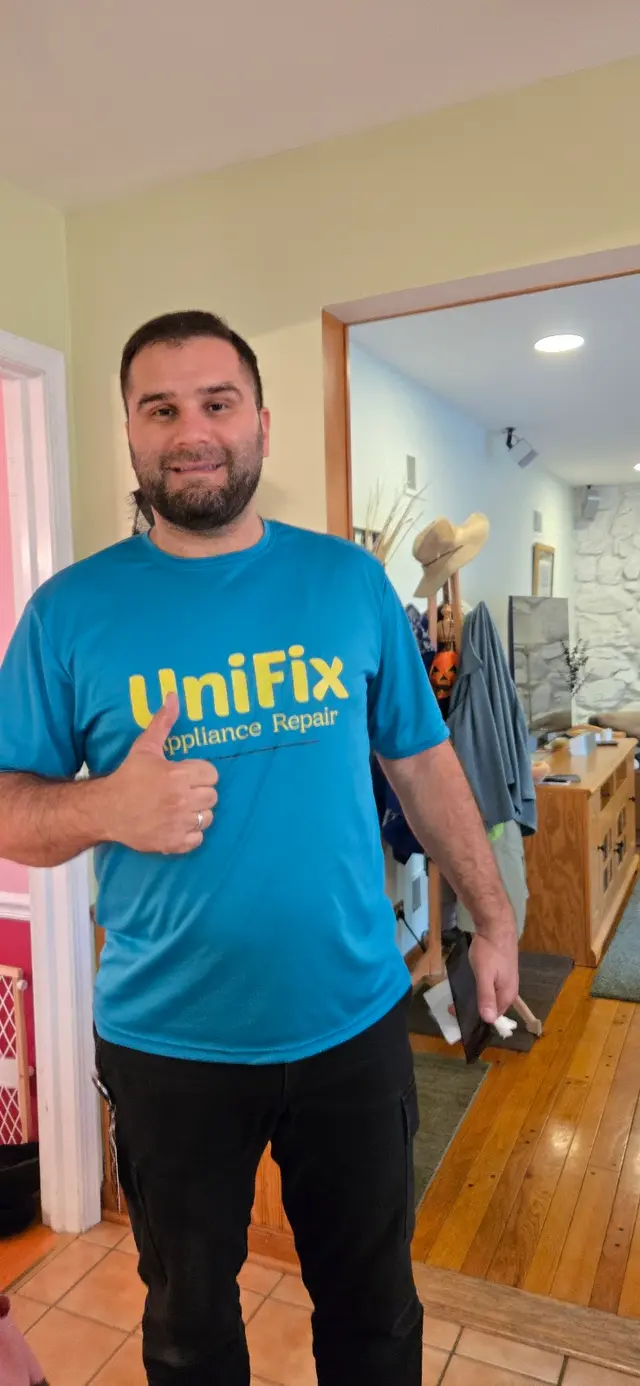 Customer photo of work by UniFix Appliance Repair Service, from Janet Brahm's review