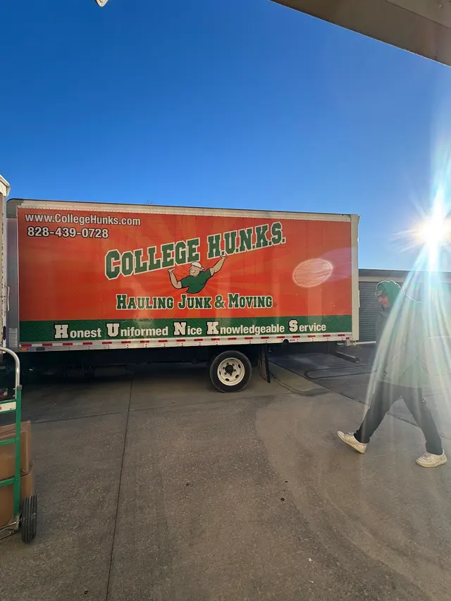 Customer photo of work by College Hunks Hauling Junk and Moving Asheville, from Megan Carroll's review