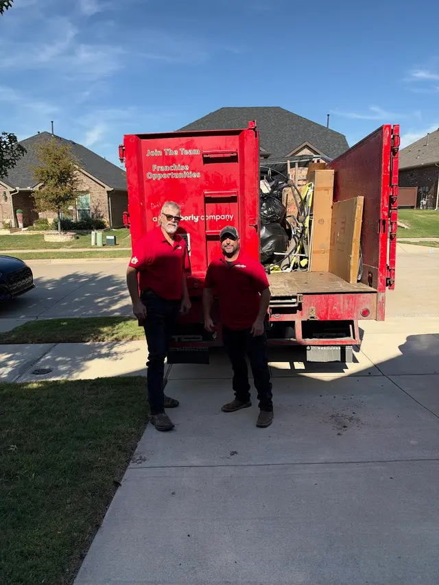 Customer photo of work by Junk King North Texas, from Lacey Brooke Yates's review
