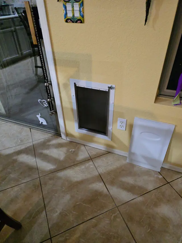 Customer photo of work by Apollo Pet Doors, from Steven Doyle's review