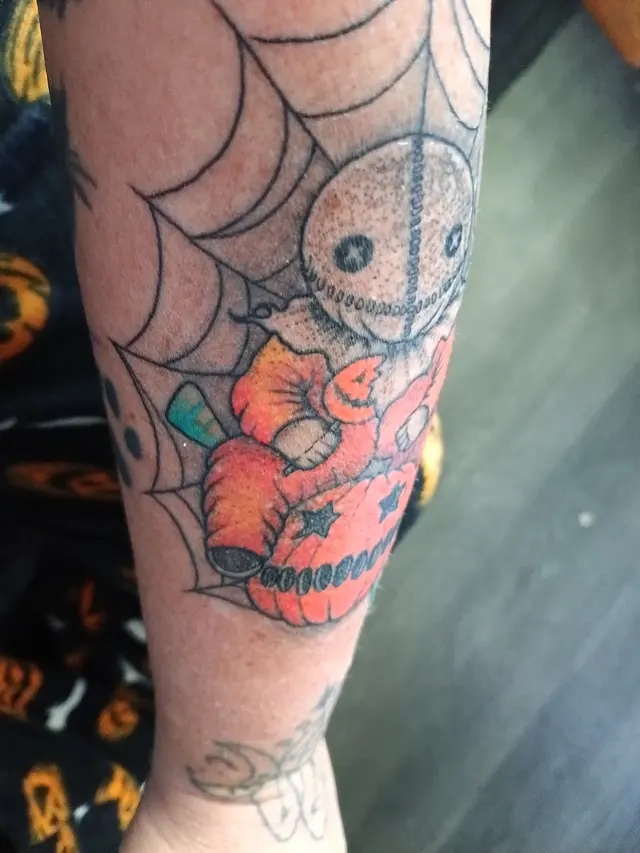 Customer photo of work by Sideshow Tattoo and Piercing, from Lacy Chapman's review