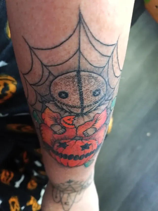 Customer photo of work by Sideshow Tattoo and Piercing, from Lacy Chapman's review
