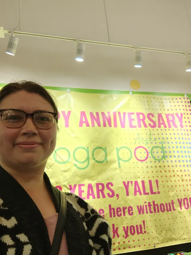 Customer photo of work by Yoga Pod Austin, from Mariel Sturm's review