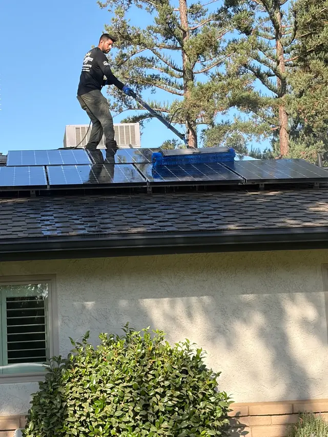 Customer photo of work by Golden Rays Solar & Cleaning Co., from Mary Pretzer's review