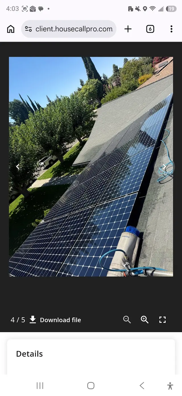 Customer photo of work by Golden Rays Solar & Cleaning Co., from Daniel Mejia's review