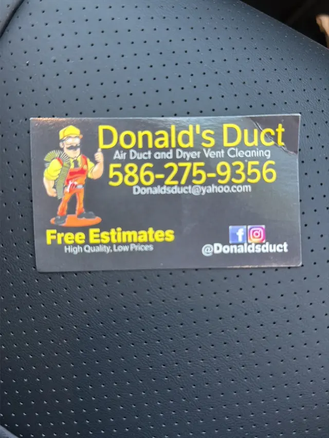 Donald's Duct Cleaning — customer photo 5