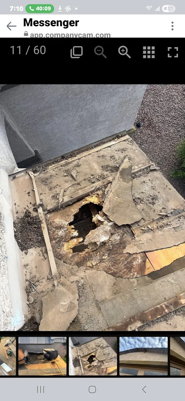 Customer photo of work by Phoenix Pro Roofing, from David Mack's review