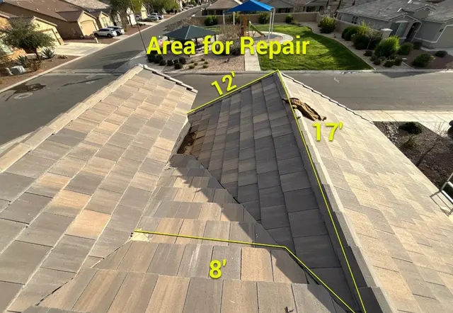 Customer photo of work by Phoenix Pro Roofing, from David Mack's review