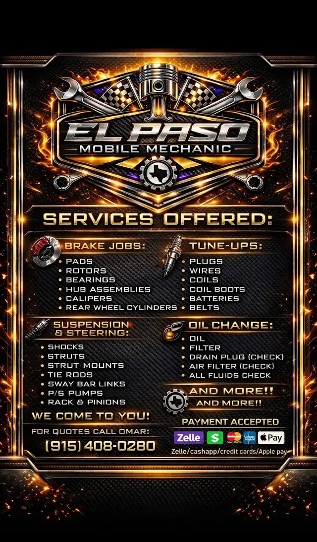 EL Paso Mobile Mechanic Specialist — photo from the business 1