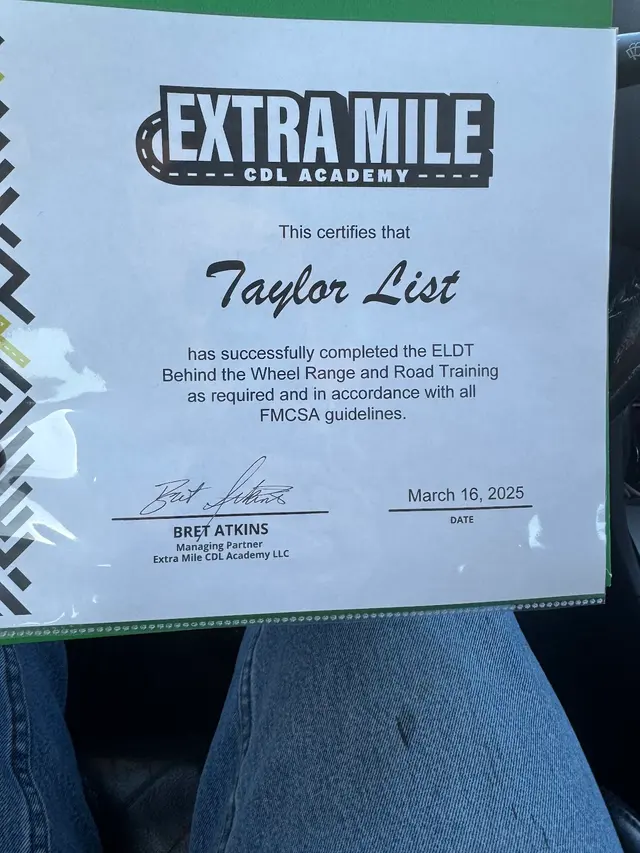 Extra Mile CDL Academy — customer photo 12